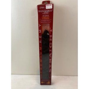Euronext Clip In Dark Brown 18 Inch Human Hair 10 Piece Extension Kit